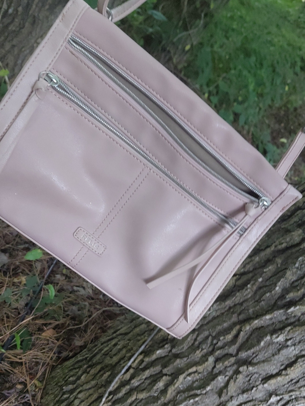 Relic Pale Pink Crossbody with Dual Front Zips